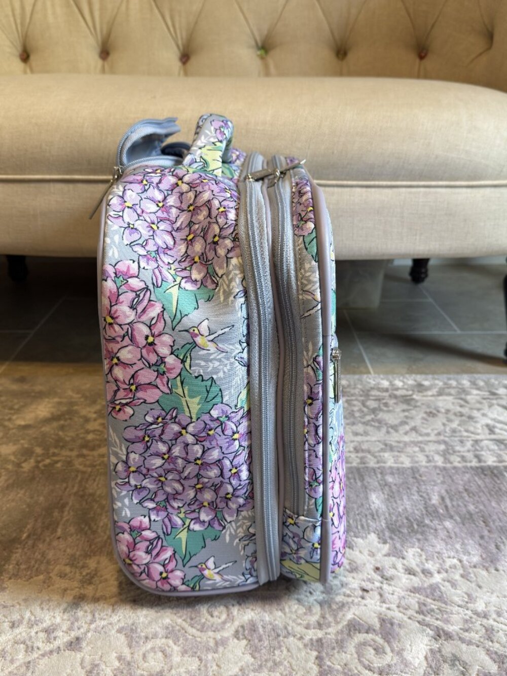 Vera Bradley Rolling Carry-on Luggage Briefcase - Picture 14 of 14